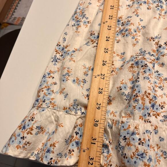 Old Navy Floral Ruffled Mini Dress Sz M - Picture 6 of 11